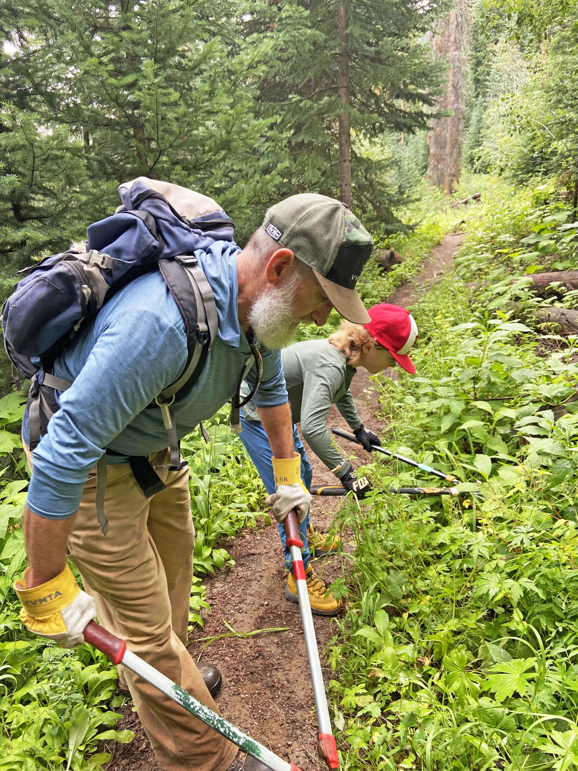 VVMTA trail volunteers working on public lands in Eagle County supporting wildfire mitigation and trail stewardship
