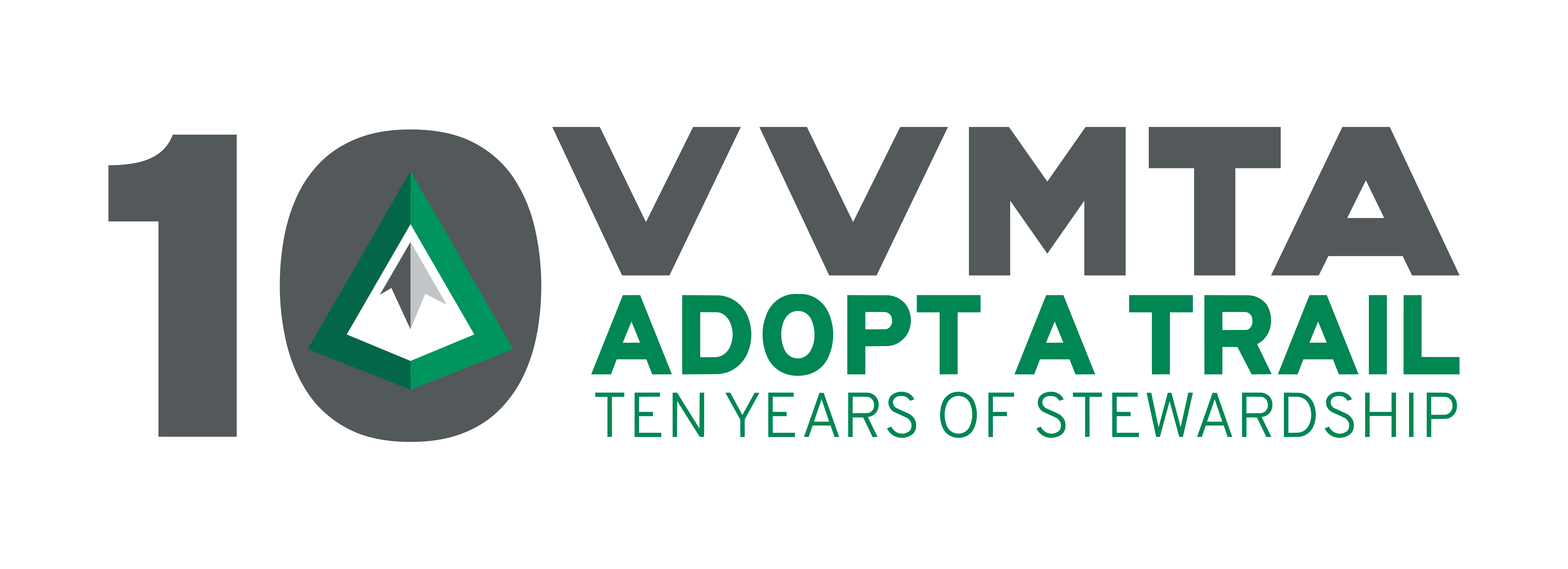 VVMTA Adopt A Trail Ten Years of Stewardship logo